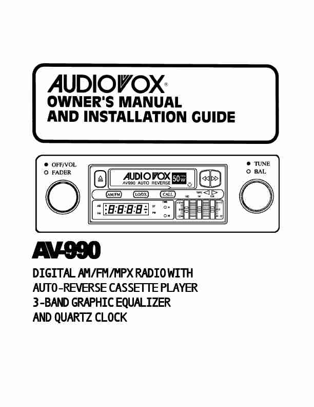 Audiovox Cassette Player 990-page_pdf